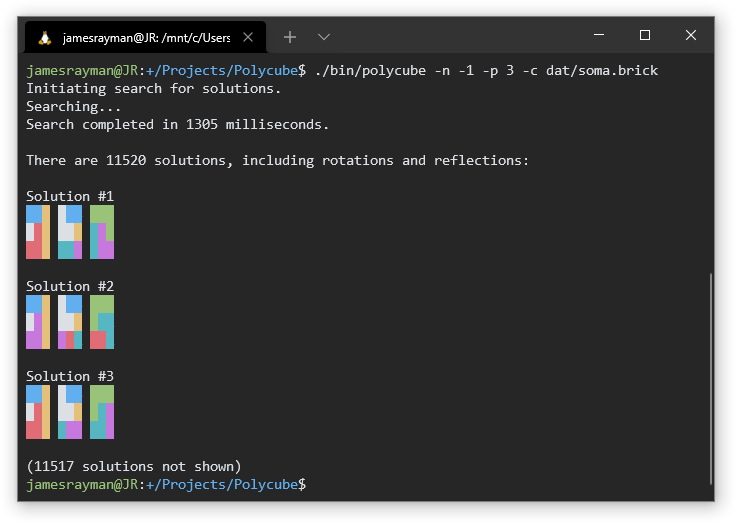 Polycube solver demo